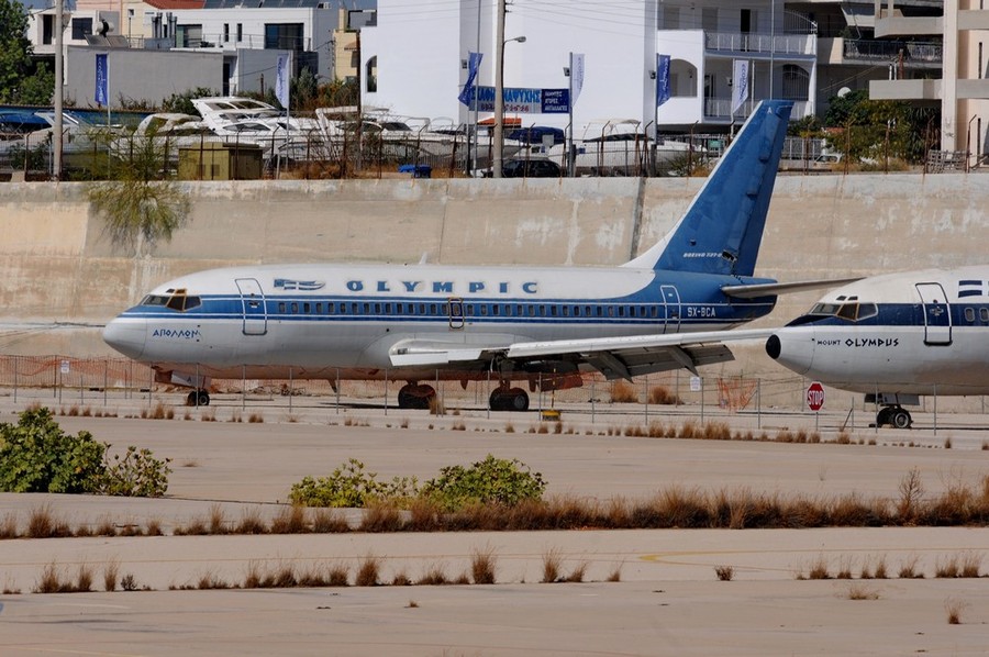 Боинг 737-200 авиакомпании Olympic в аэропорту Эллиникон