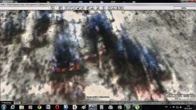 Обработанная фотография с Google Earth