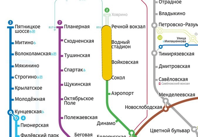 Метро ховрино на схеме метро москвы