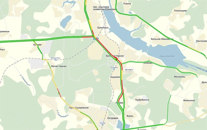 Пробки на дмитровском шоссе в сторону москвы сейчас карта