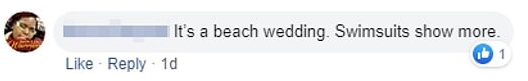 "Это же пляжная свадьба. Настоящие купальники, кстати, показывают гораздо больше" "Это же пляжная свадьба. Настоящие купальники, кстати, показывают гораздо больше"