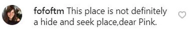 "Это место определенно не для пряток, дорогая Пинк" "Это место определенно не для пряток, дорогая Пинк"