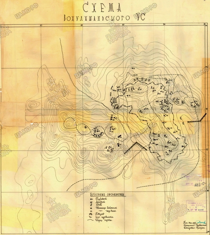 Схема Вохулишаньского узла сопротивления Схема Вохулишаньского узла сопротивления