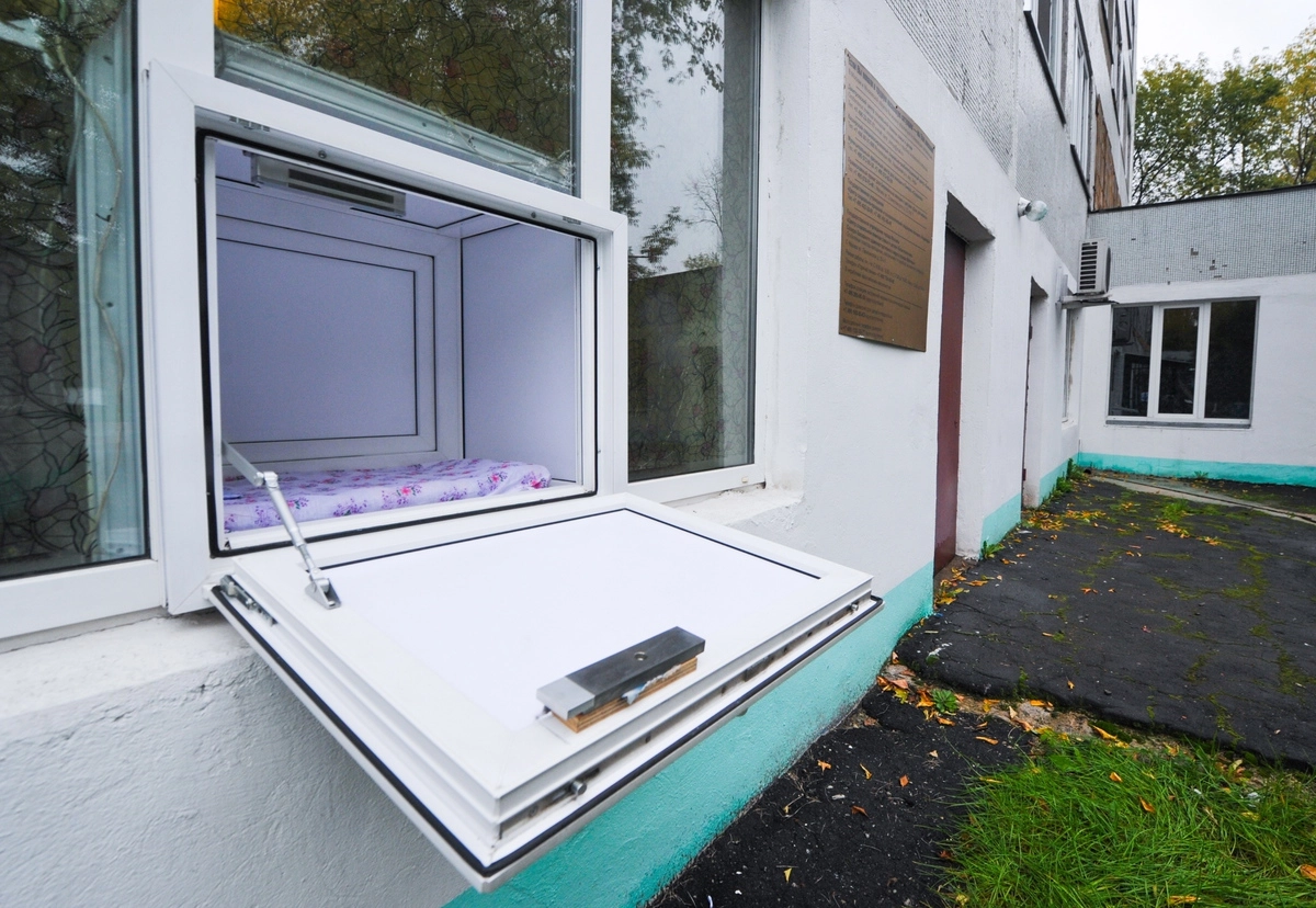 Социальное окно "Колыбель" на территории Московского областного центра охраны материнства и детства. 2016 год Социальное окно "Колыбель" на территории Московского областного центра охраны материнства и детства. 2016 год