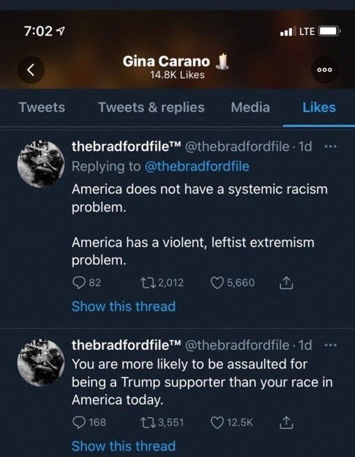 У Америки нет проблем с системным расизмом, но есть серьезные проблемы с левым экстремизмом. На вас скорее нападут за то, что вы голосовали за Трампа, чем за цвет кожи. У Америки нет проблем с системным расизмом, но есть серьезные проблемы с левым экстремизмом. На вас скорее нападут за то, что вы голосовали за Трампа, чем за цвет кожи.