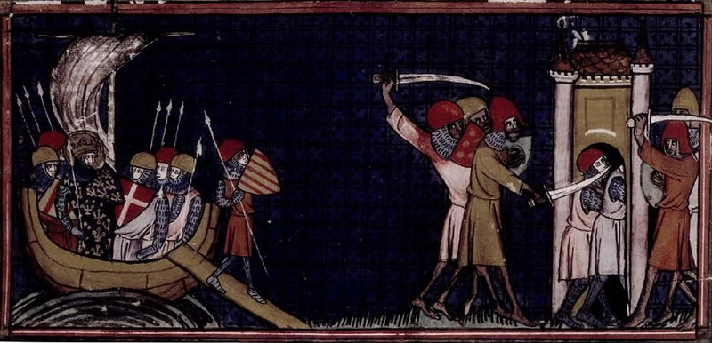 Высадка Людовика IX в Тунисе. Высадка Людовика IX в Тунисе.