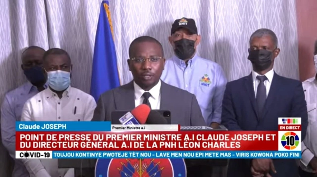 И.о. премьер-министра Клод Жозеф © YouTube И.о. премьер-министра Клод Жозеф © YouTube