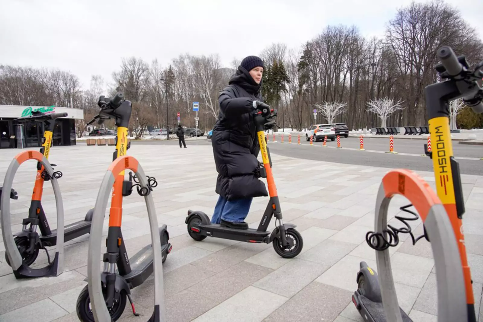 Начало работы пункта проката электросамокатов у Северного речного вокзала Начало работы пункта проката электросамокатов у Северного речного вокзала