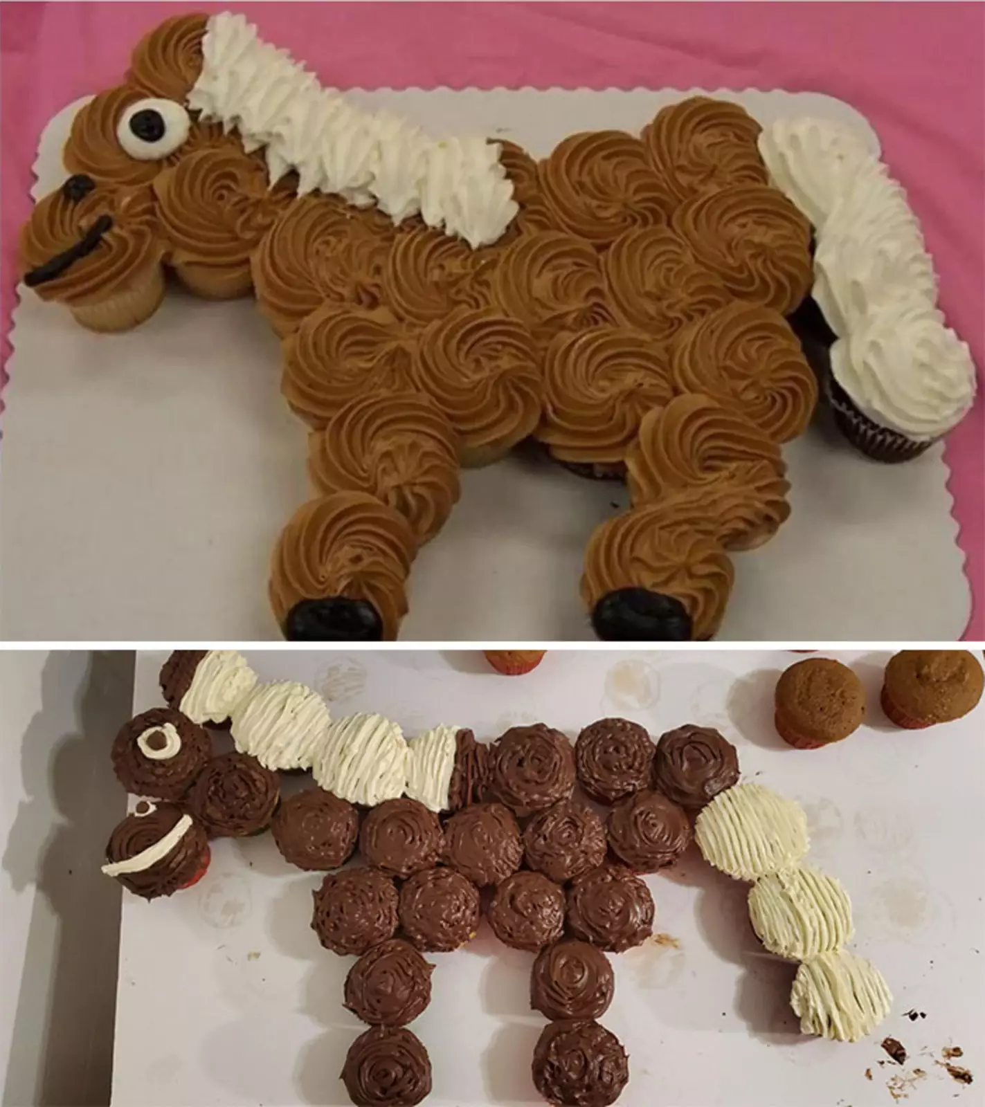 Торт лошадь из крема