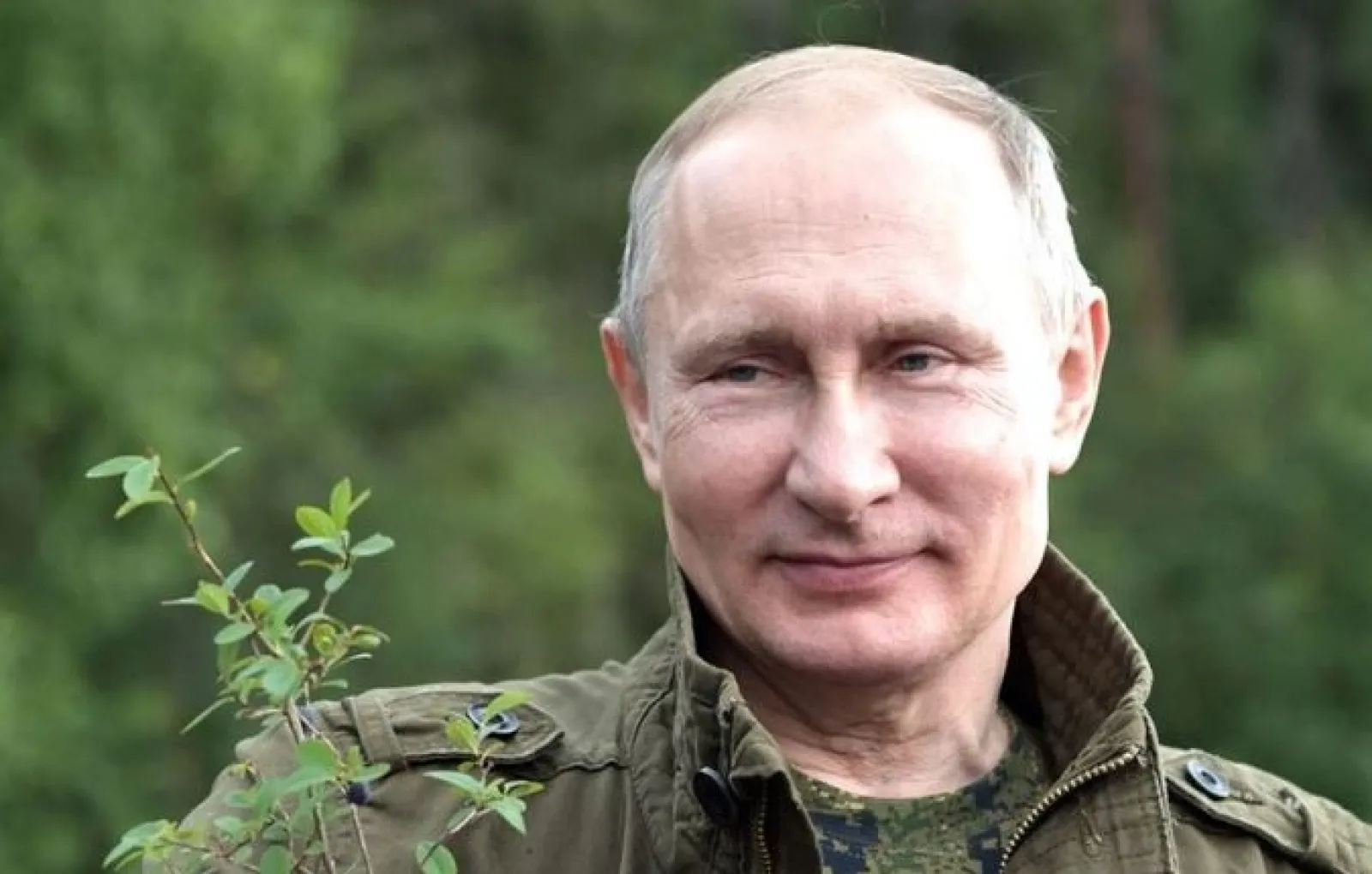 Путин на природе