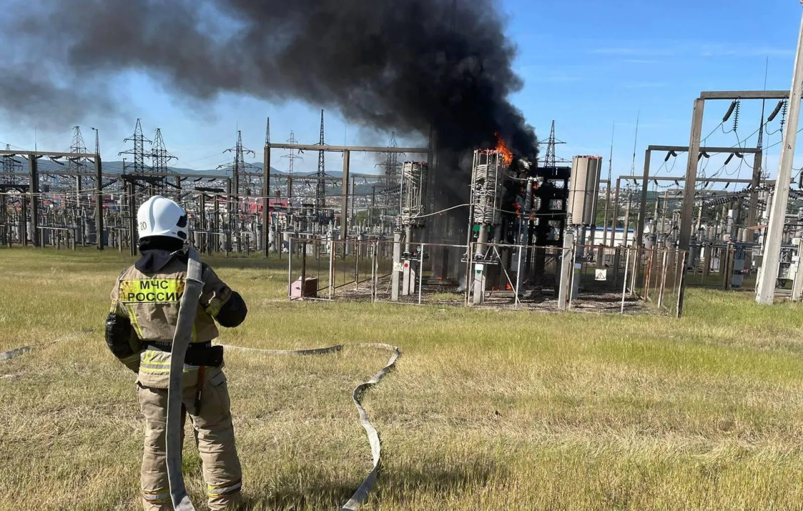 Энергоснабжение восстановлено после пожара на подстанции в Новороссийске